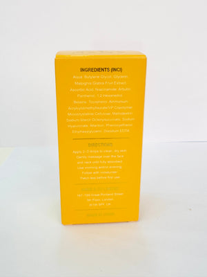 AMZE Brightening Serum 30 ml – packaging ingredients and directions