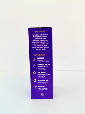 AMZE Firming Serum 30 ml – packaging key ingredients and formula information