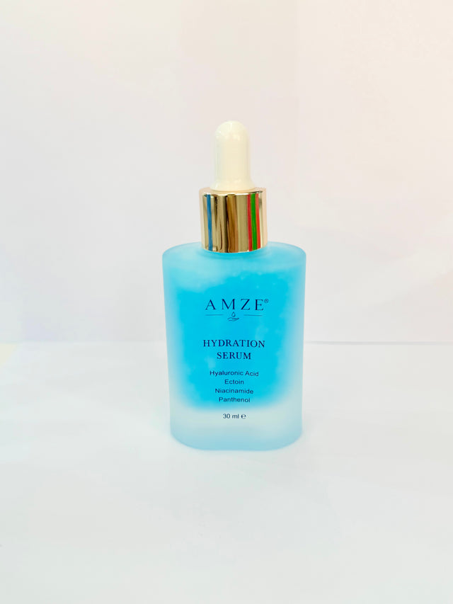 AMZE Hydration Serum 30 ml – bottle and box, front view