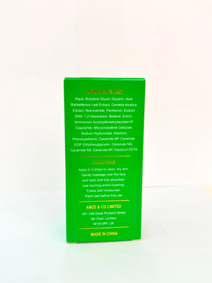 AMZE Recovery Serum 30 ml – packaging ingredients and directions