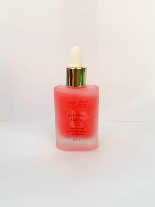 AMZE Renewal Serum 30 ml – bottle and box, front view