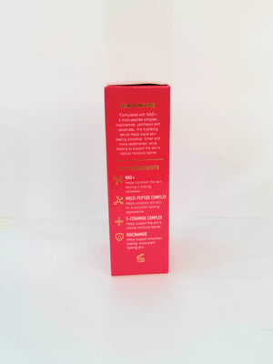 AMZE Renewal Serum 30 ml – packaging key ingredients and formula information
